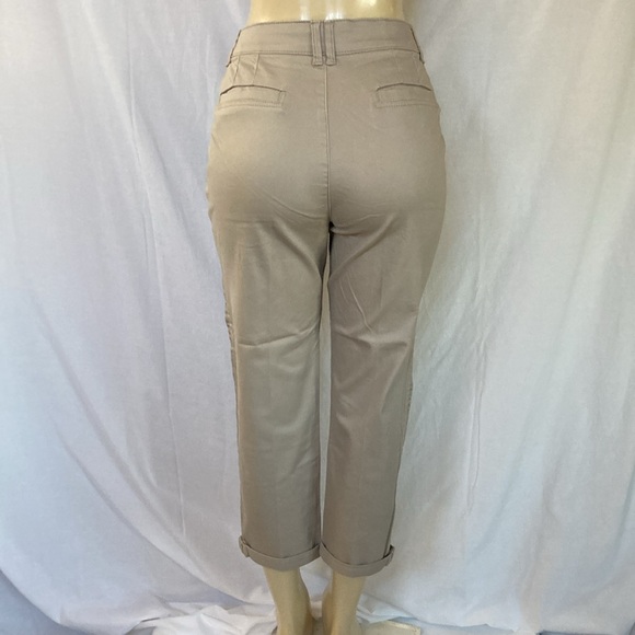 DEMOCRACY Jeans Women’s Tummy Control Size 8 Khaki Pants Cuff Hems NWOT - Picture 6 of 9
